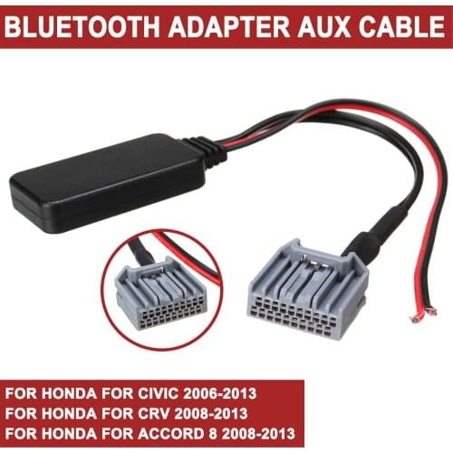 For CRV for Accord 2008-2013 For Honda for Civic 2006-2013 Wireless for bluetooth 4.0 Adapter Aux Cable Audio Receiver Adapter