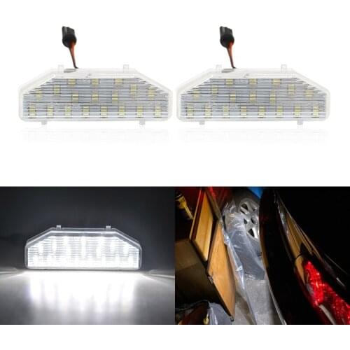 For Mazda 6 2007-2011 OEM#GS1D-51-270D RX-8 RX8 2004-2012 Full White SMD Led License Plate Lights Canbus
