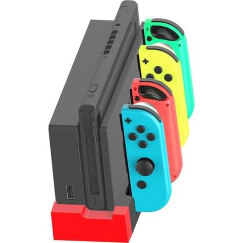 Game Controller Charger Charging Dock Stand Station Holder for Nintend for Switch Game Console with Indicator