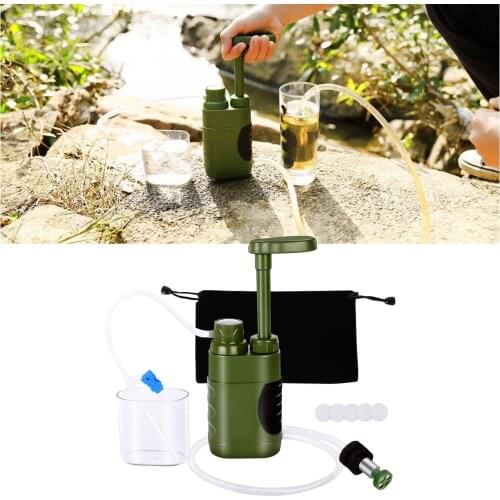 Compact Portable Survival Water Filter Straw Purifier Filtration Emergency