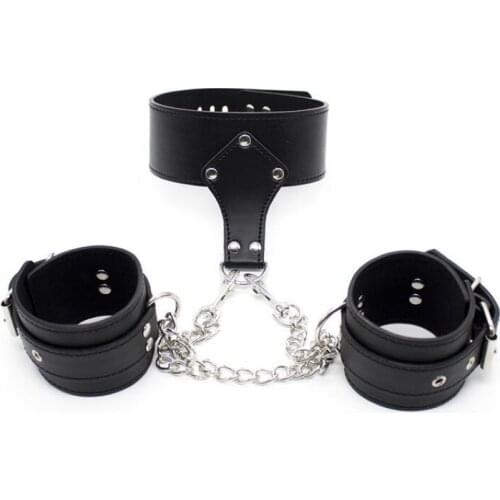 Leather Neck Brace Spanking Sex Toys Womens Toys Neck Brace