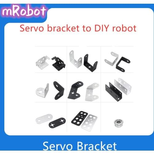 Servo Bracket For Standard Servo Steering Bearing Bracket To DIY Humanoid Robot Arm Robotic Part Accessory Platfrom U Beam L Toy