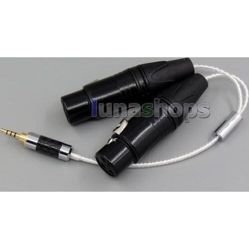 LN004955 TRRS 2.5mm Balanced To 3pin XLR Female Audio Silver Cable For IRIVER AK240 AK320 AK240ss