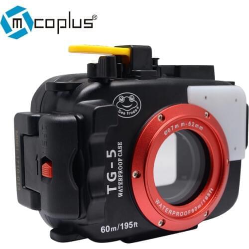 Mcoplus 40m/130ft Waterproof Designed/Underwater Housing Camera Case for Olympus TG-5 TG5 camera