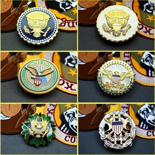 U.S. Presidential Service Medal Department of Defense Identification Medal Staff Badge Central Command Metal Badge Medal