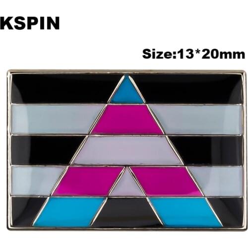 Transgender Ally Metal Badge Lapel Pins Brooch Jewelry Rozet in Badges Pin