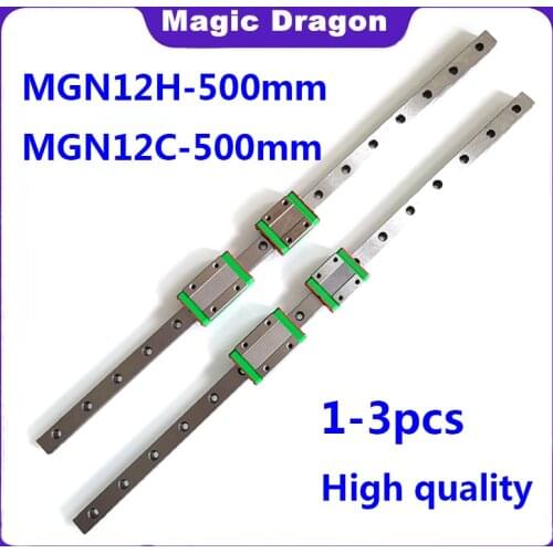 High quality Magic Dragon MGN12 L 550mm miniature linear rail slide 1pcs MGN linear guide 2pcs MGN carriage CNC 3D Printer