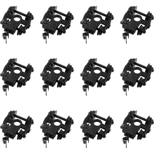 HP22N 12pcs N Scale Model Train Bogie 1:150 Plastic Wheels Model Building Kit Railway Accessories