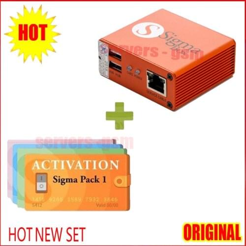 Newest Sigma Box Original Sigma box with 9 Cable with Activation Pack1+Pack2+Pack3 + Pack4 new update for