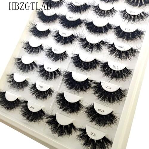 NEW 1pairs Fluffy Eyelashes 18mm-25mm 3d Mink Eyelashes Handmade Soft Volume Natural Lashes maquillaje Lash Vendors False Lashes