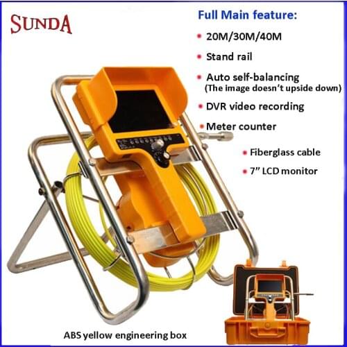 OEM manufacture underground well camera pipe inspection camera DVR meter counter auto self balancing self level camera