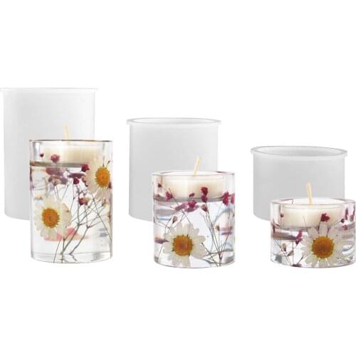 Candle Holder Crystal Epoxy Resin Mold DIY Aromatherapy Candle Tray Silicone Mold Handmade Mold Resin Crafts Home Decor