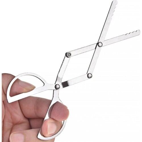 Charcoal Fire Pliers Portable Essential Silver Collapsible Alcohol Firewood Tongs for Hiking Camping Outdoor Survival Tools