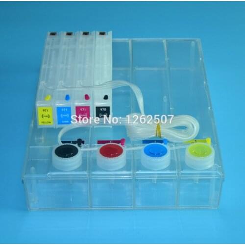 BOMA-TEAM 1000ml 970XL 971XL Ciss System For HP Officejet Pro x476 x576 x451 970 971 HP970 Printer bulk ciss for HP 971 970