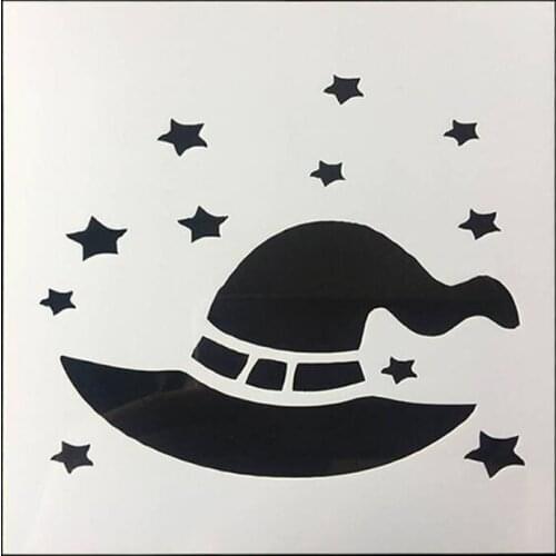 Stencils Magic Hat Hollow Wall Painting Scrapbooking Stamping Album Decorative Embossing Paper Template Stencil