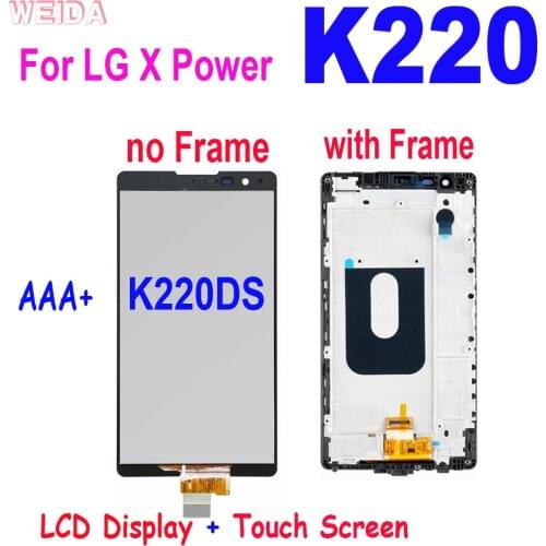 AAA+ 5.3" LCD For LG X Power K220DS K220 LCD Display Touch Screen Digitizer Assembly With Frame for LG K220 LCD Replacement