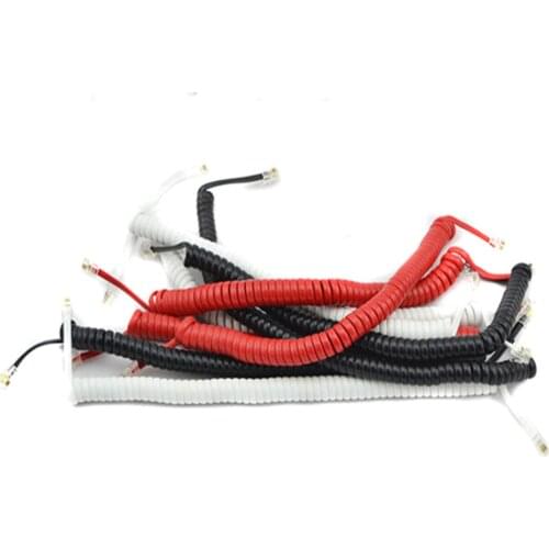 1.8 m Spirial Telephone Line With Crystal Head Receiver Spring Handle line Landline Fax Office Home Network Cable
