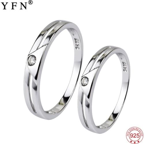 GNJ0257 Genuine 925 Sterling Silver Jewelry Endless Love Rings Top Quality CZ Crystal Ring 1PC Fashion Jewelry For Women or Men