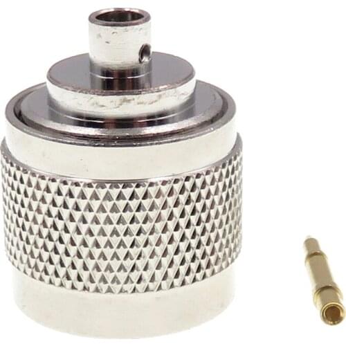 1Pcs N-type Male RF Coaxial Connector N-JB3 Straight Connect RG141 RG142 3# Semisteel Semi- Flexible Cable Interface