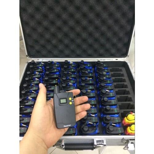 48 channels 2Tx+50Rx- Portable Wireless Tour Guide System Equipment