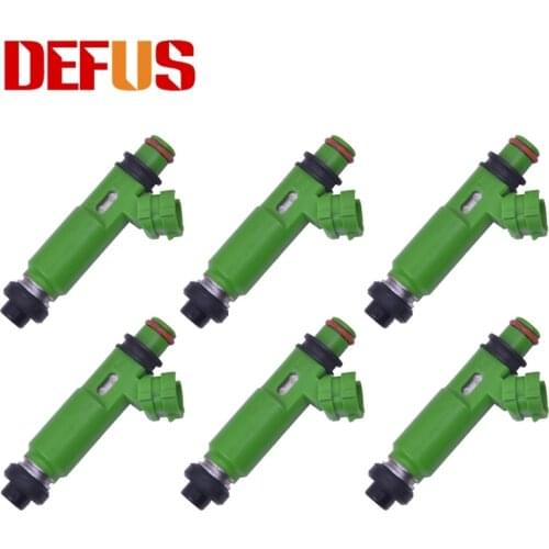 6pcs Fuel Injector For Mitsubishi Montero Sport 3.0L 6G72 1998-2003 MD332733 195500-3170 Nozzle Injection Injectors Car Fuel Kit