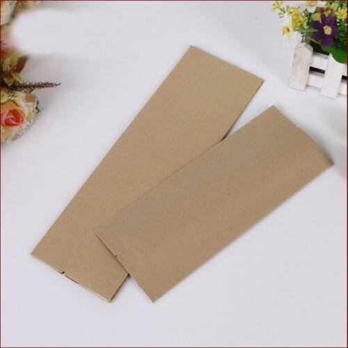 9*22+7cm 50pcs Kraft Paper Organ Bag For Gift/tea/candy/jewelry/bread Packaging Paper Food Bag Diy Jewelry Pack Display
