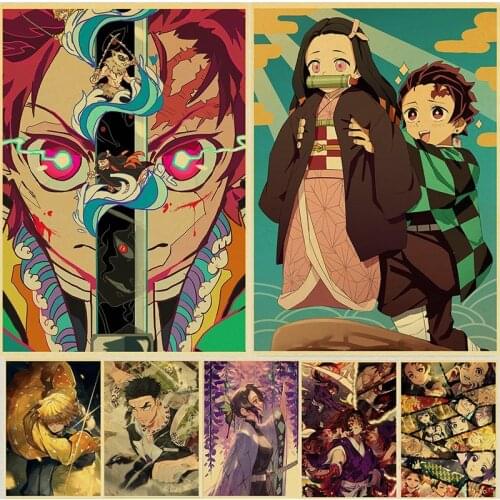5D DIY Diamond Painting Demon Slayer Kimetsu No Yaiba Full Drill Diamond Embroidery Mosaic Anime Cross Stitch Kits Home Decor