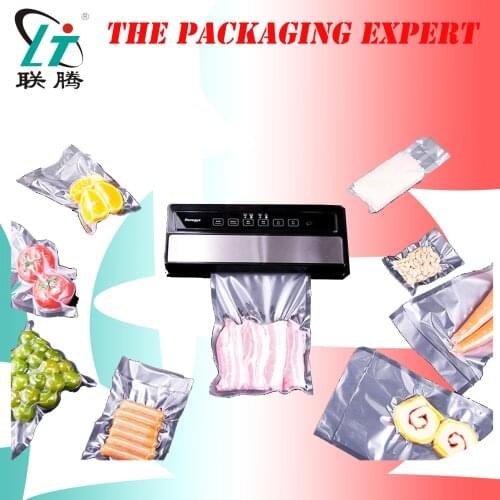 Free Shipping Vacuum Sealing Machine Bag Sealer Fresh Packaging Food Fruit Fish Meat Packer Plastic Film Vaccum Film Home Use