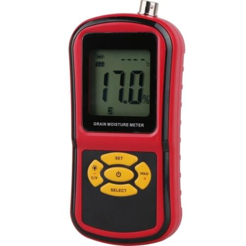 Digital LCD Grain Moisture Meter GM640 with Measuring Probe Tester for Corn Wheat Rice Bean Wheat Hygrometer Moisture Instrument