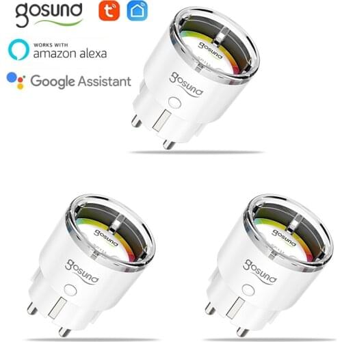 Gosund 15A WiFi Mini Electrical Smart Socket EU Plug Outlet APP Tuya/smart Life Home Remote Voice Control For Alexa Google Home