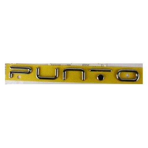 Fiat Punto Evo Rear Luggage Hood PUNTO Write Rigging Logo Emblem Badge Monogram (51934541)