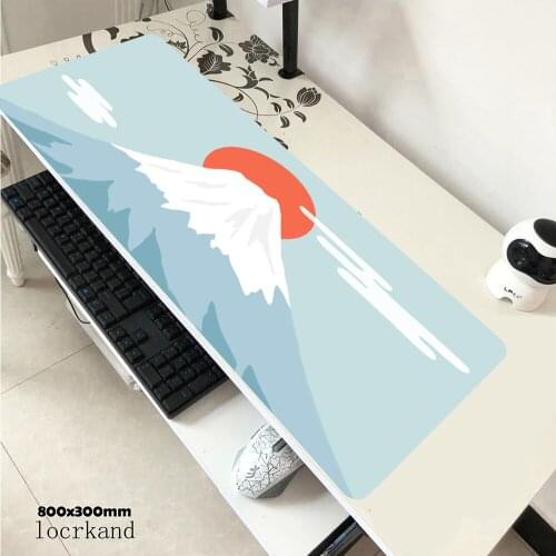 Fuji Mouse pad Gaming MousePad Large Mouse pad Gamer Computer Mousepad 900x400mm Desk Pad Mat Keyboard Carpet Pink Mouse pad mat