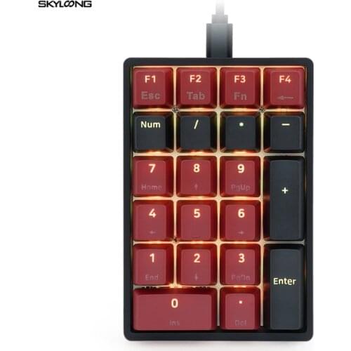 SK21 Hot Swappable Numpad PBT Keycaps RGB Backlit Type-C Fully Programmable Gateron Optical switch