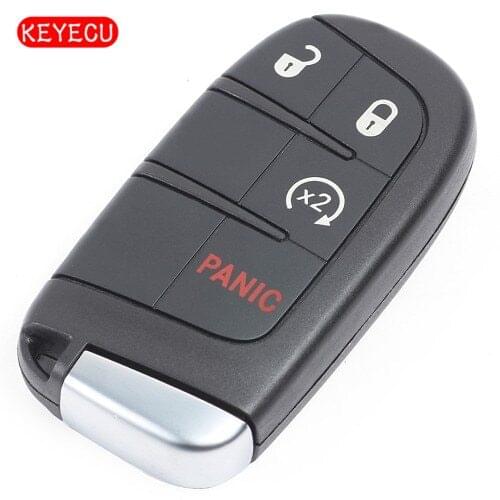 Keyecu Smart Remote Key 3+1 Button 433MHz ID46 Chip Fob for Dodge Challenger Journey 2014-2018 FCC: M3N-40821302