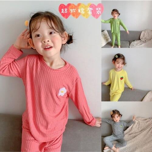 Baby Boys Girls Sets Spring Autumn Cotton Undershirts Sleepwear Robe Pajama Sets Kids Toddler Outwear Childrens Clothing