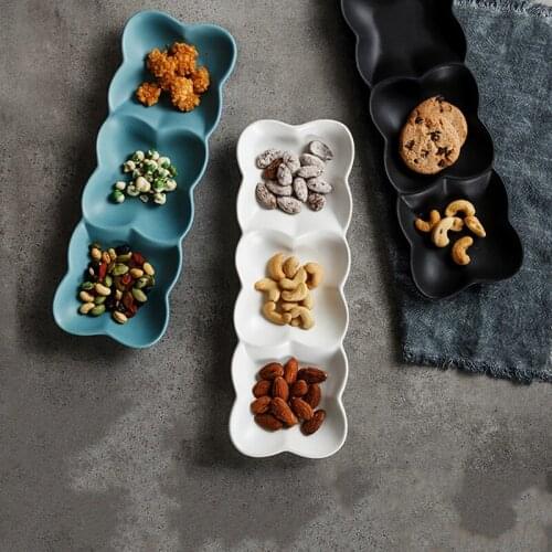 Creative long plate disc plate dish ceramic plate breakfast plate Western dish snack plate dishware WF10301055