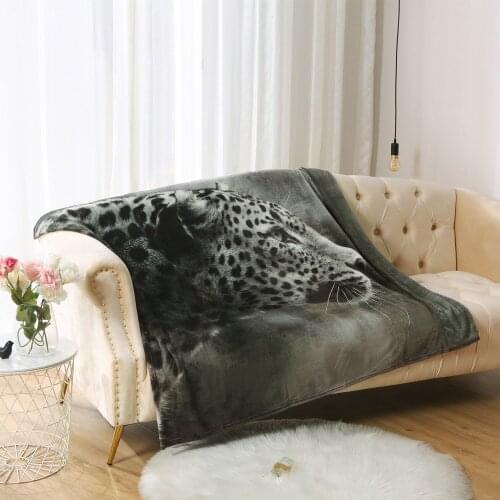 MERRYLIFE Throw Blanket Fashion Cheetah 3D Flannel Fleece Blankets Throw Flatsheet Kids Adults Unisex Bedspread Sleeping Cover