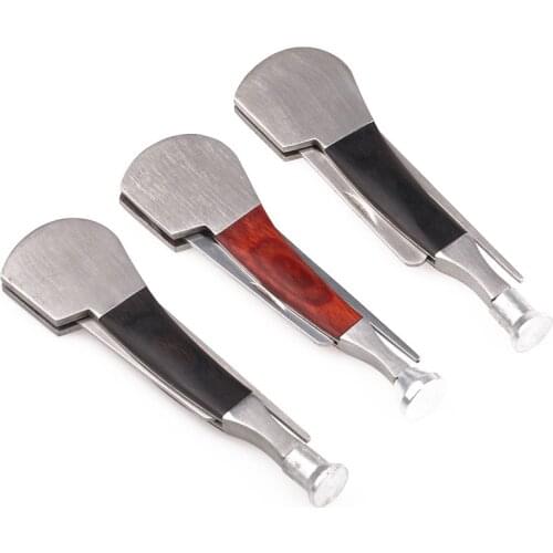 Good Quality 3 in 1 Multi Function Wood Ebony Smoke Knife Tobacco Presser Pipe Smoking Tube Cleaning Tool Smoking Pipe Cleaner