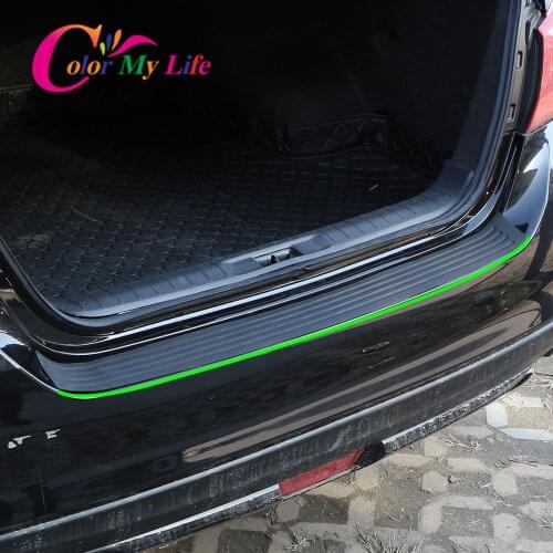 Car Rear Bumper Trunk Protection Sticker Car Styling for Chevrolet Cruze 2009-2017 Malibu Trax for Ford Focus 2 3 4 MK2 MK3 MK4