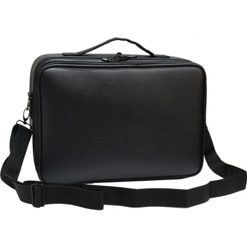 New Professional Make Up Case Pu Leather Clapboard Cosmetic Bag Large Capacity Storage Bags Travel Toiletry Makeup bag
