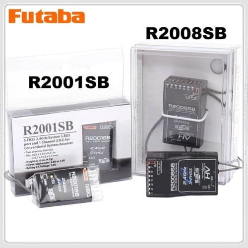 FUTABA R2001SB R2008SB 2.4G S-FHSS HV S.BUS receiver compatible T18MZ T8J T6J T6K T10J 14SG 16sz 18sz remote control FPV Racing