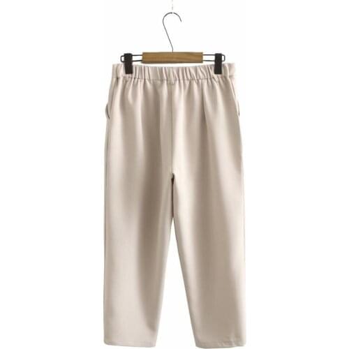 Plus size khaki black Straight women loose pants 2021 new autumn spring casual ladies suit pants female trousers