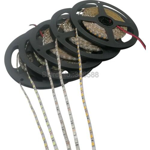 4mm Narrow Width DC 12V LED Strip 2835 120led/m 5m Flexible Strip Light White,Warm white,Blue,Green,Red, Ice Blue, Golden Yellow
