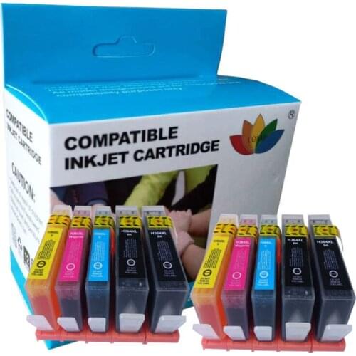 10 Pack Compatible hp364 364XL ink cartridge for hp Photosmart B110 B109 C309 C210 C310 C410 C510 Printer