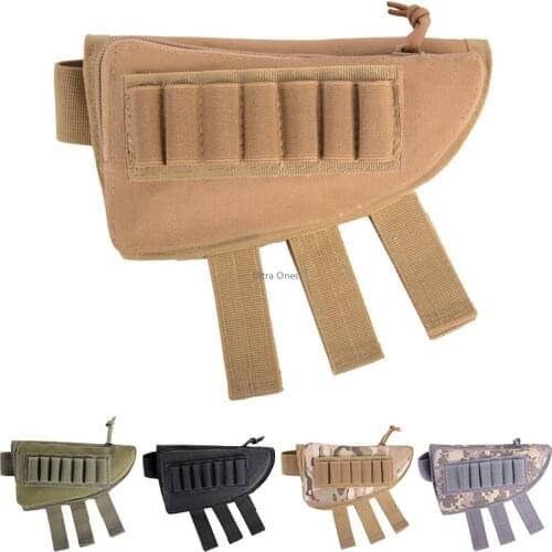 Military Tactical Buttstock Hunting Accessories Shooting Magazine Pouch Airsoft Army Cs Cheek Rest Ammo Rifle Shotgun Mag Pouch