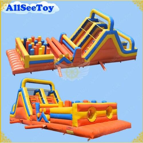 12x3.6m Inflatable Obstacle Course for Kids,Commercial Use Bounce House