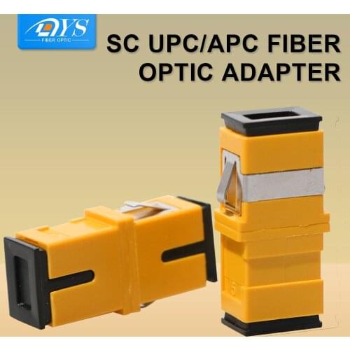 200pcs SC Single Mode Fiber Optic Adapter FTTH Simplex Plastic Fiber Coupler Without Flange