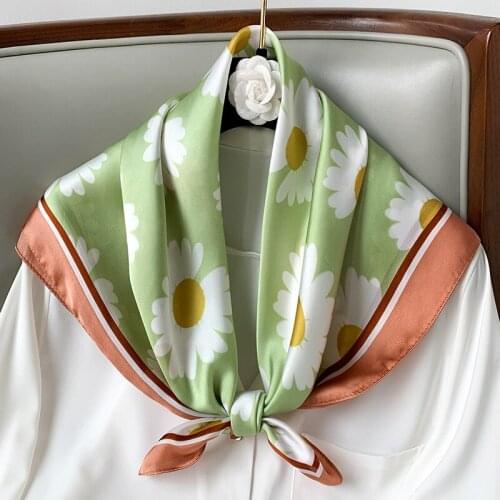 70*70cm Fashion Handkerchief Women Neck Scarf For Hair Small Shawls Wraps Cute Headband Square Head Scarfs For Ladies Dropship