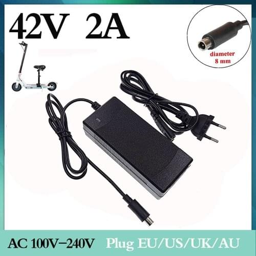 Electric Scooter Charger Adapter 42v 2A for Xiaomi Mijia M365 Ninebot Es1 Es2 Electric Scooter Parts Xiaomi Kick scooter Charger