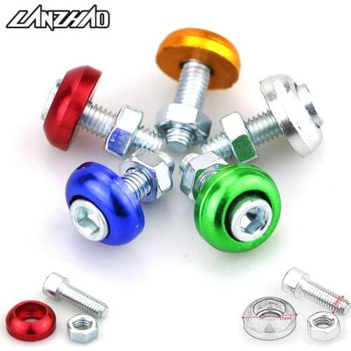 M6 Motorcycle Fairing Bolts License Plate Bracket Mount Screws Aluminum Alloy Nuts Motorbike Accessories for Honda Yamaha Ducati